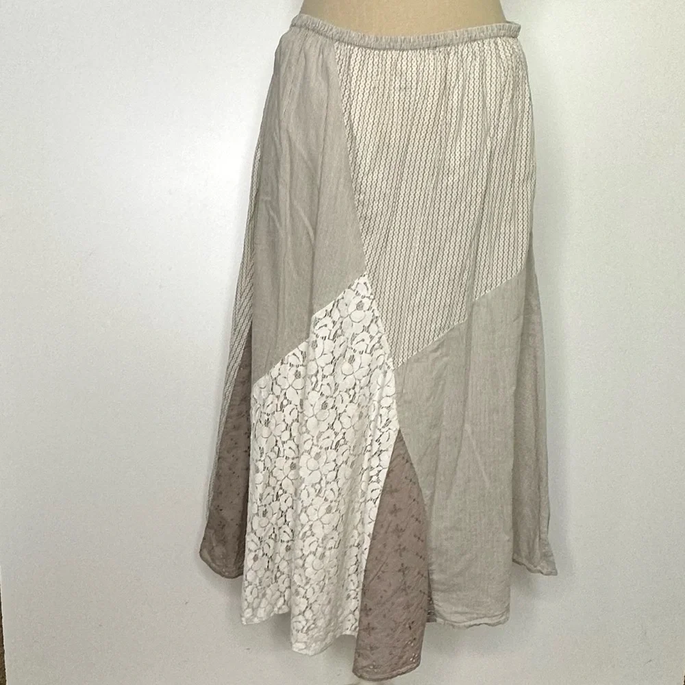 Patchwork midi skirt Medium - Picture 3 of 16